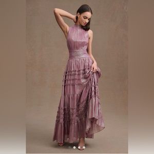 NWT Anthropologie Gown 💜 Lavender with Shimmering Threads.